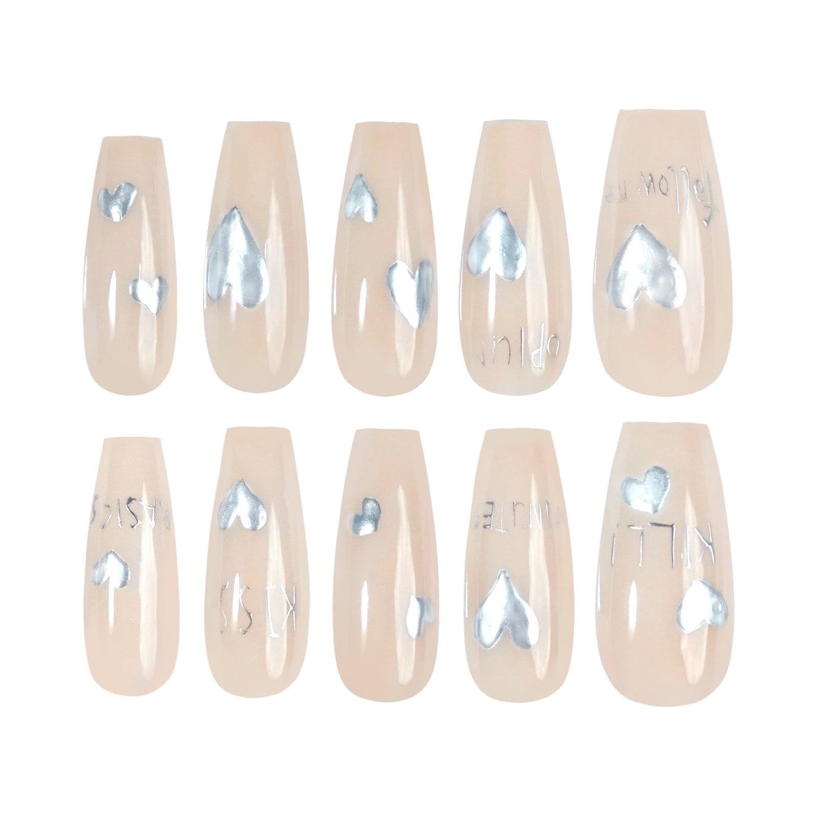 Siva Nail, Silver Romance, unghie finte per San Valentino