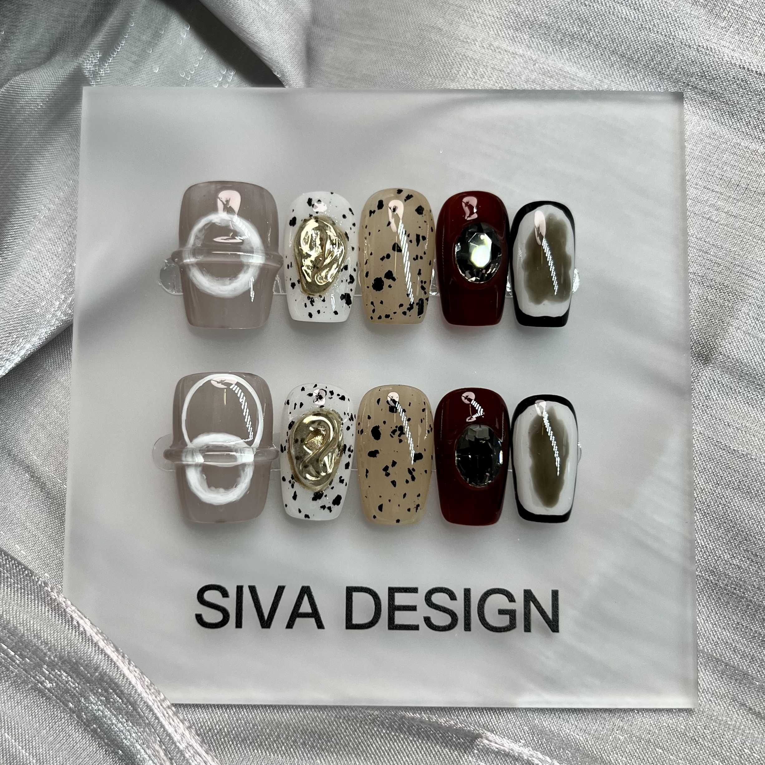 Siva Nail, Luxury Stage, Arte moderna, Unghie pressate fatte a mano