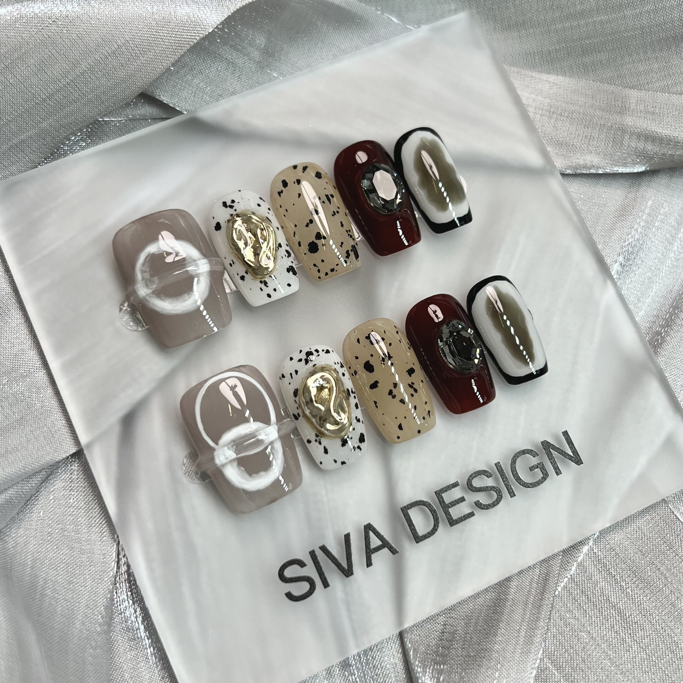 Siva Nail, Luxury Stage, Arte moderna, Unghie pressate fatte a mano