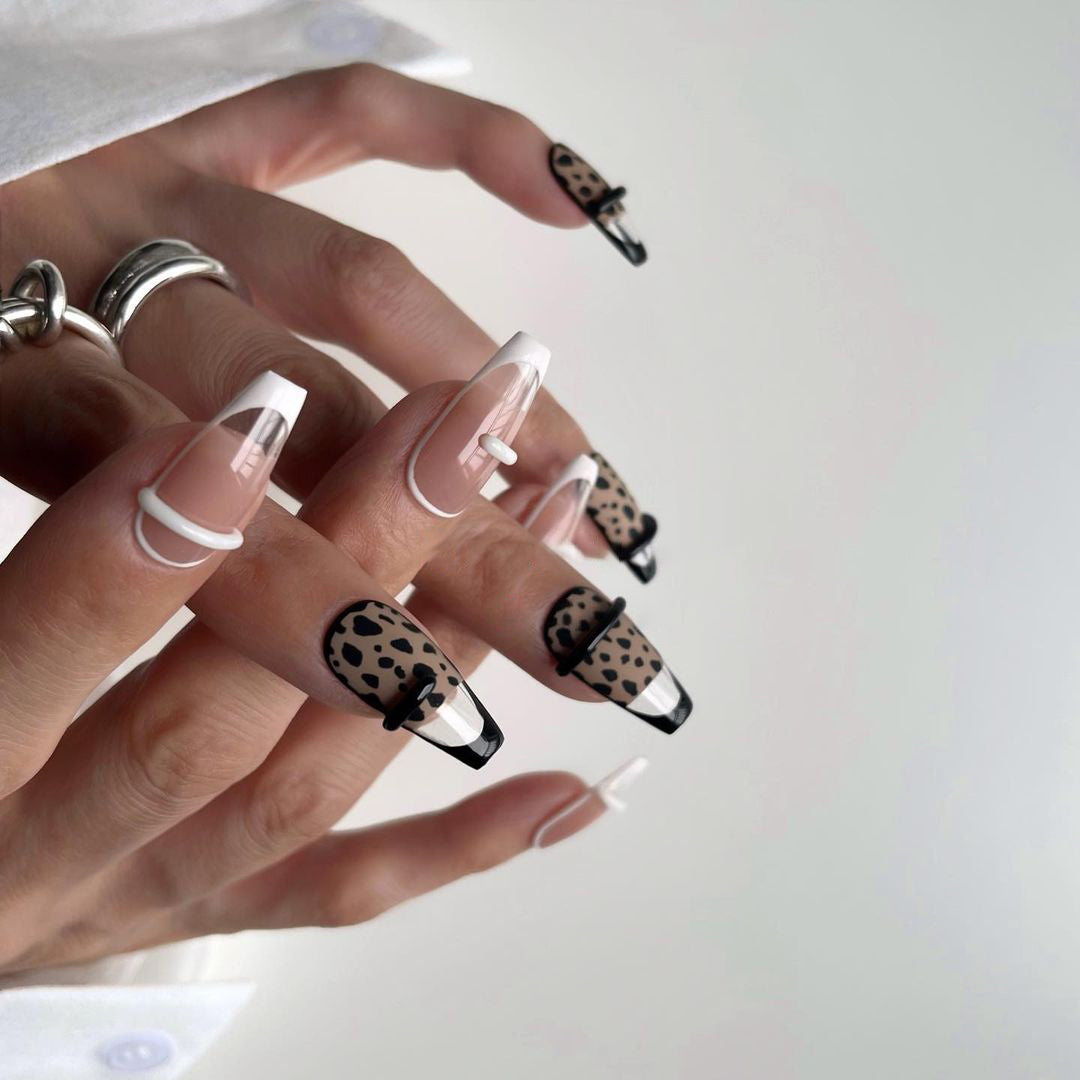 Siva Nail, Wildspot, Animal Print Style Handmade Press on Nails