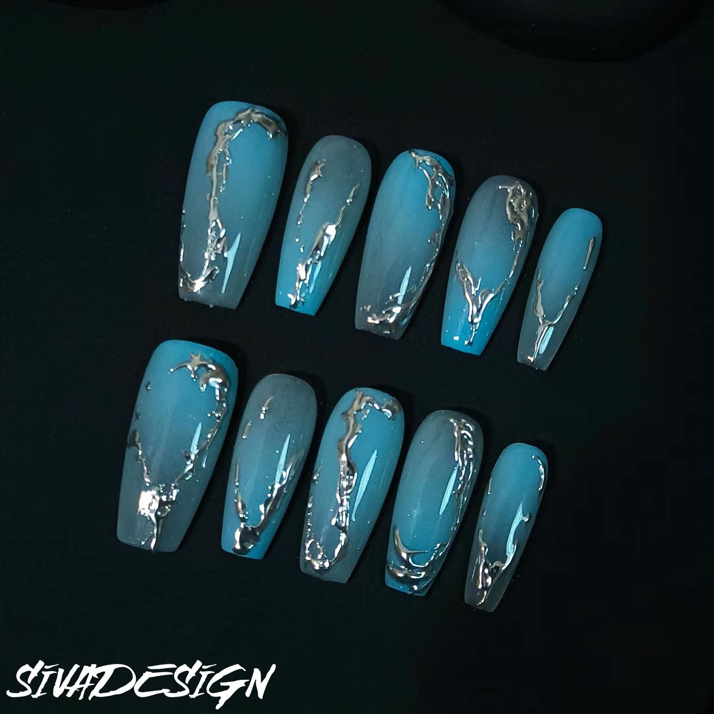 Siva Nail, Atlantis, unghie finte stile oceano