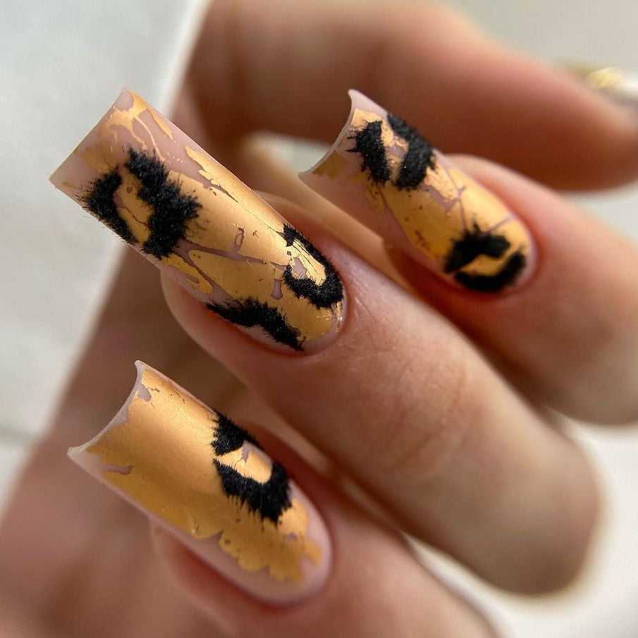 Siva Nail, Fierce Rebel, Animal Print Glam, Handmade Press on Nails