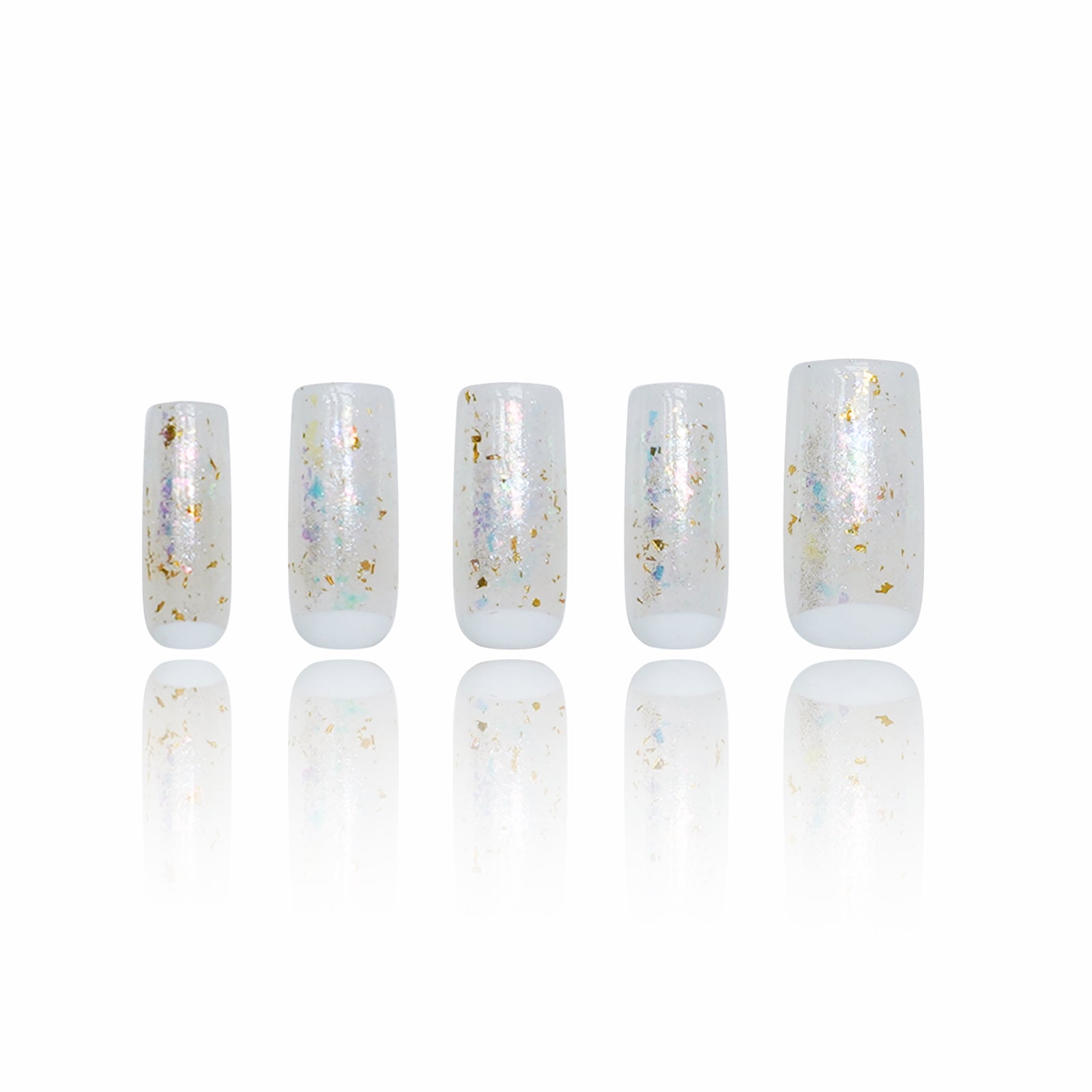 Siva Nail, Crystalline Charm, Glitter Frost Style Handmade Press on Nails