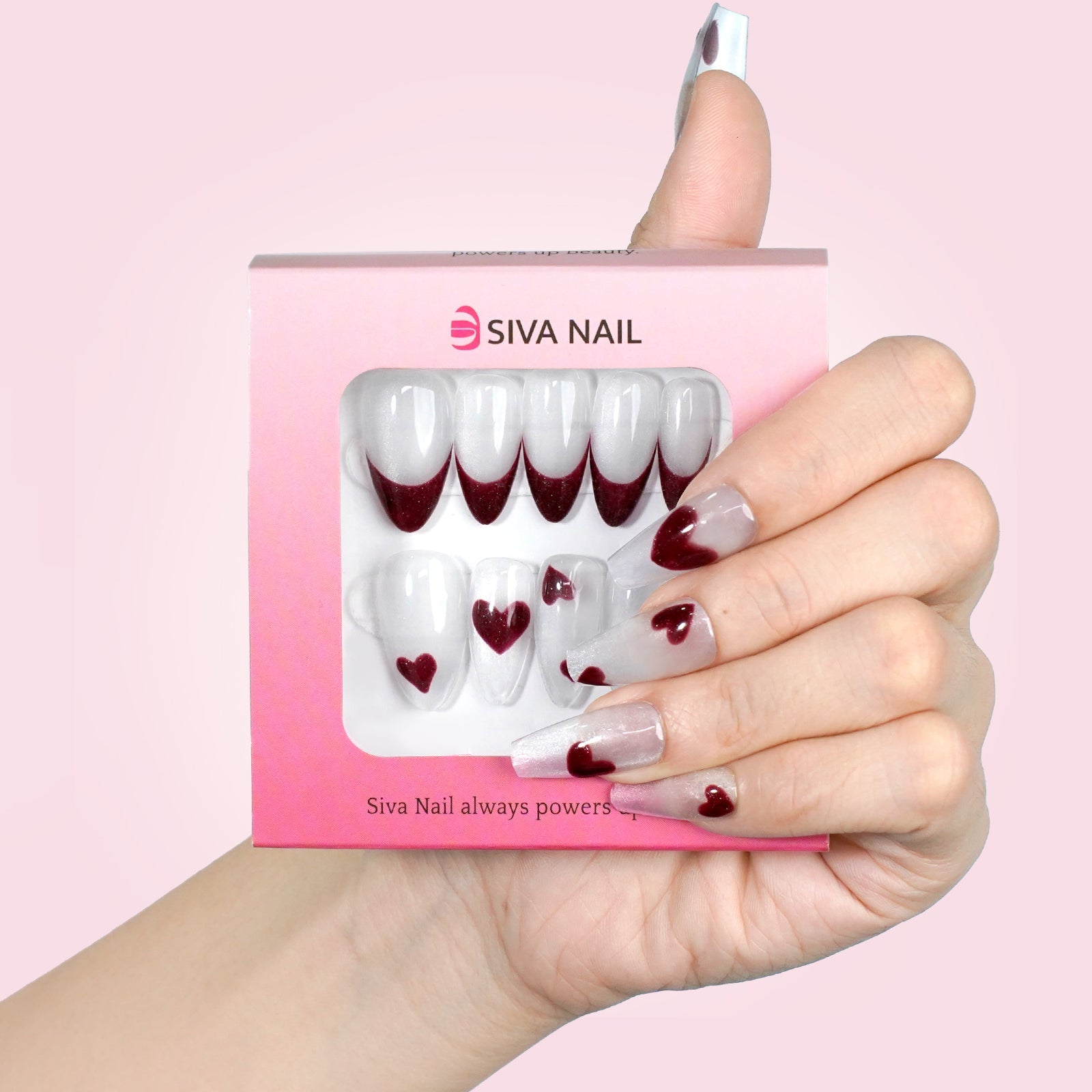 Siva Nail, Crimson Love, unghie finte per San Valentino