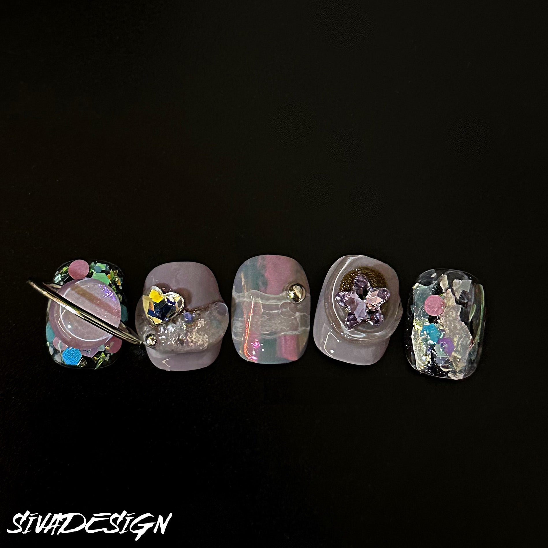 Siva Nail, Celestial Dream, Cosmic Press on Nails