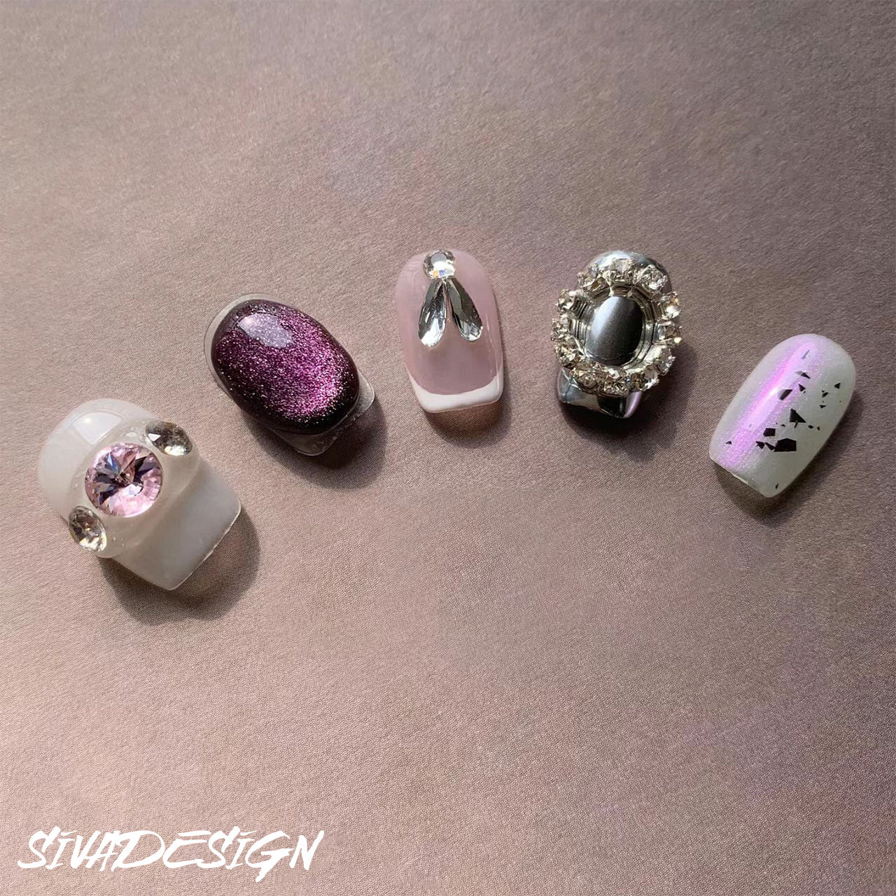 Siva Nail, Celestial Shine, unghie finte Luxe