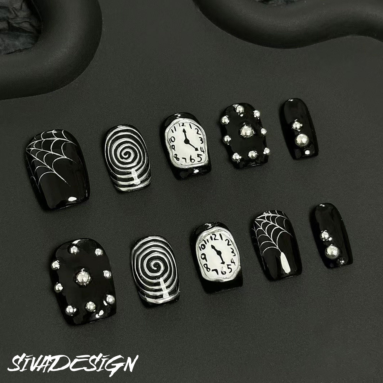 Siva Nail, Gothic Times, unghie artistiche fatte a mano