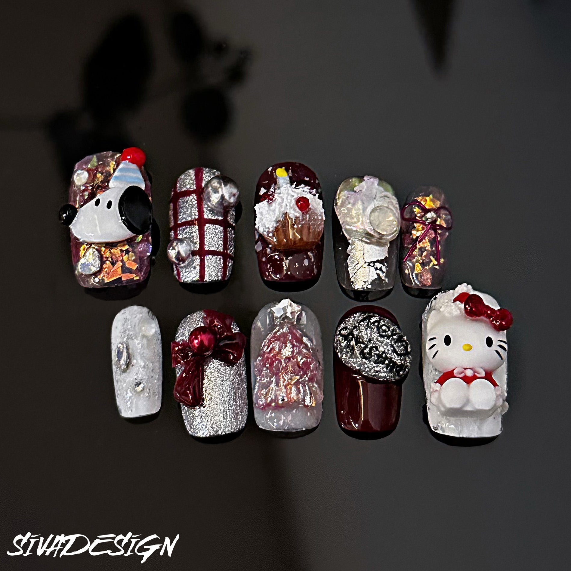 Siva Nail, Merry Moments, unghie finte di lusso fatte a mano