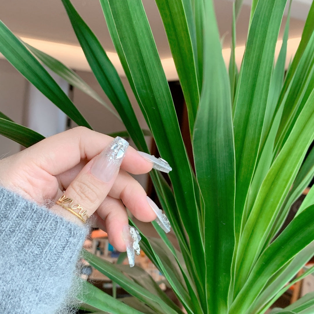 Siva Nail, Amber Luxe, Butterfly Factor, unghie finte fatte a mano